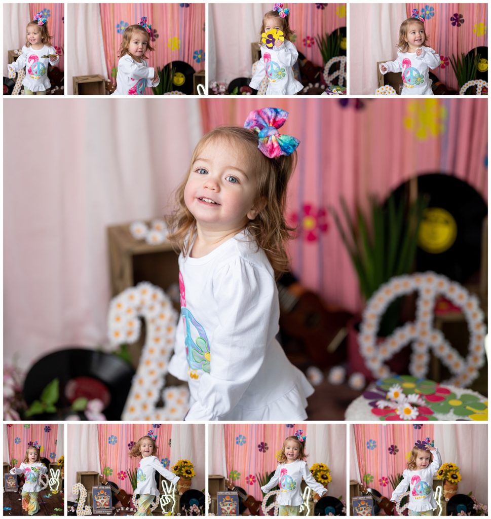 hippie girl photo shoot second birthday