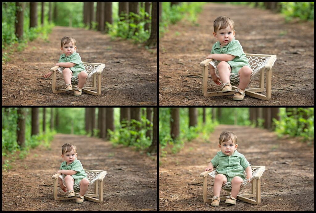 grumpy one year old baby first birthday pictures
