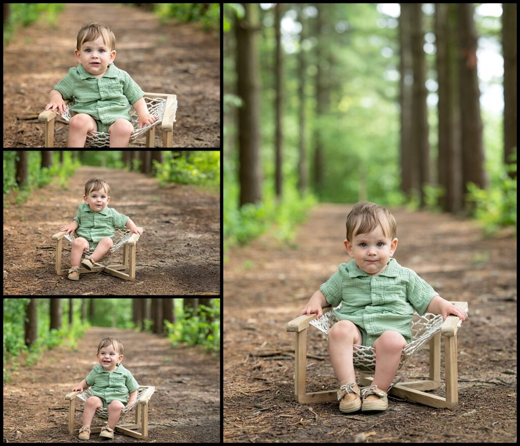 One Year Old pictures of grumpy baby 